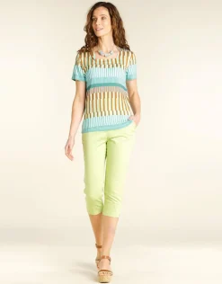 Discount Corsaire stretch pomme Pantacourts