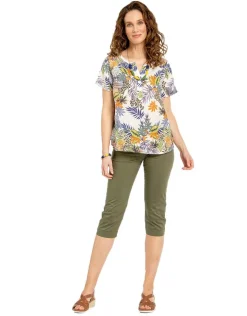 Sale Corsaire ultra léger kaki Pantacourts