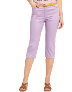 Fashion Corsaire violet stretch Pantacourts