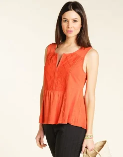 Hot Débardeur coton flammé T-shirts|Hauts
