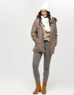 Best Doudoune beige capuche Doudounes|Parkas