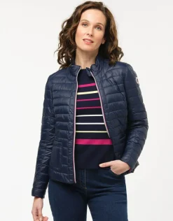 Sale Doudoune courte marine Doudounes|Parkas