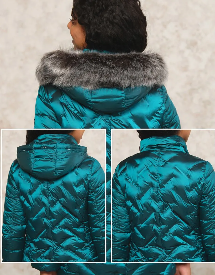 Best Doudoune irisée à capuche Doudounes|Parkas