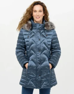 Online Doudoune longue bleu Doudounes|Parkas