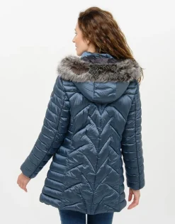 Online Doudoune longue bleu Doudounes|Parkas