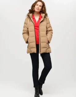 Discount Doudoune longue camel Parkas|Parkas