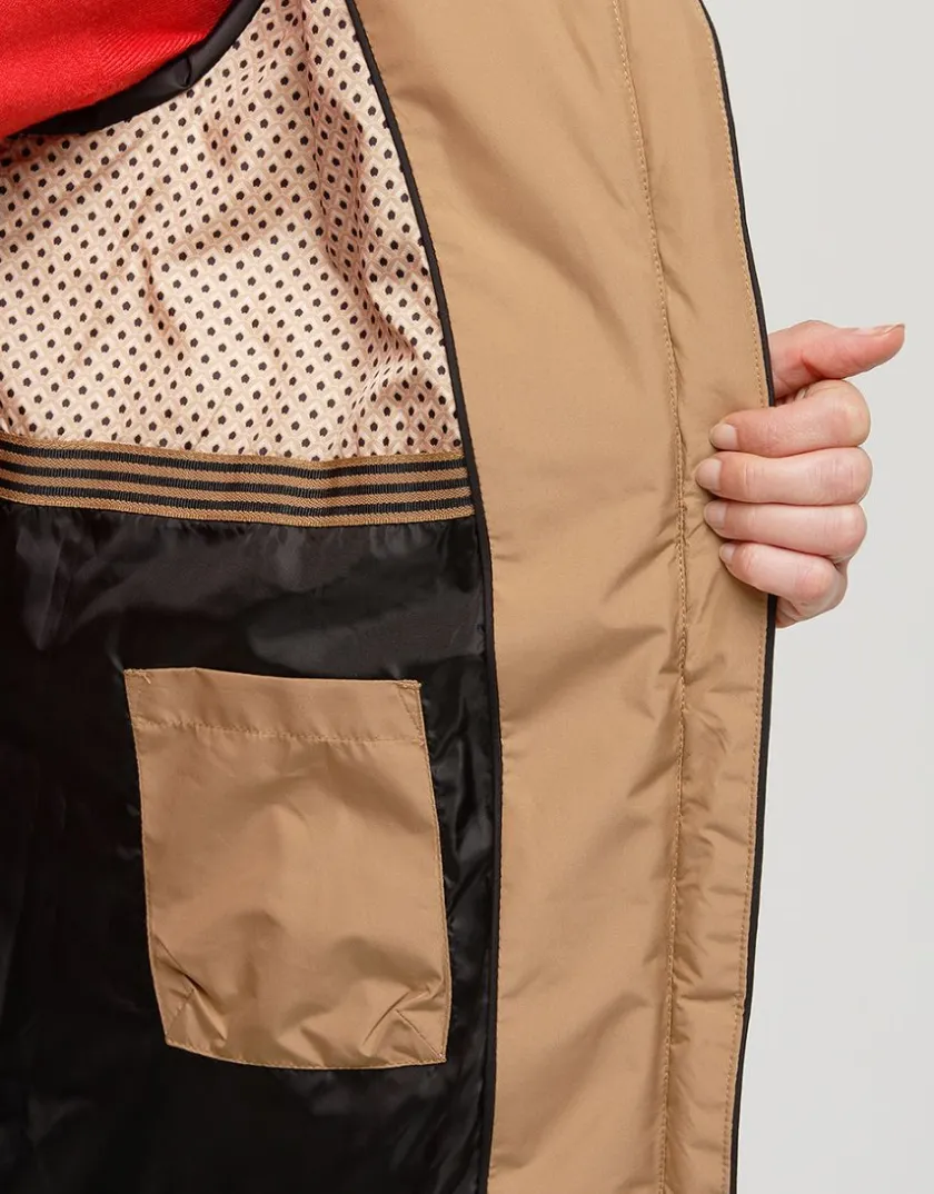 Discount Doudoune longue camel Parkas|Parkas