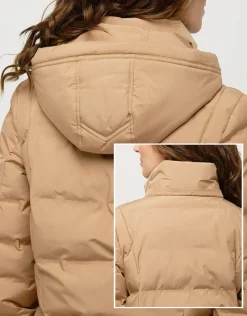 Discount Doudoune longue camel Parkas|Parkas