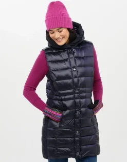 New Doudoune longue marine Doudounes|Parkas