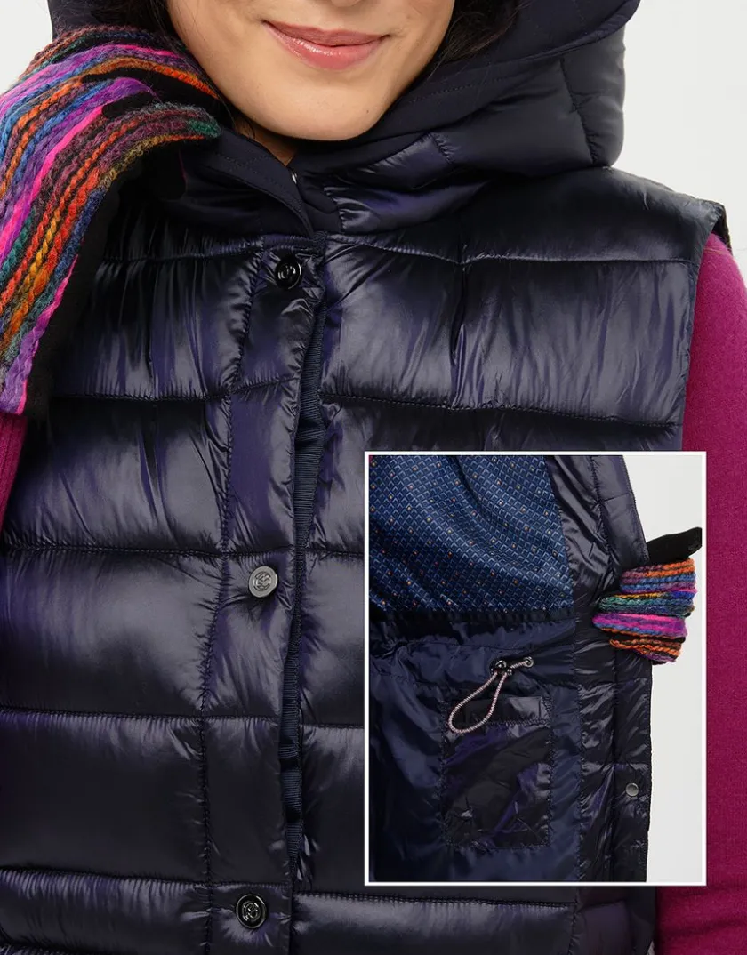 New Doudoune longue marine Doudounes|Parkas