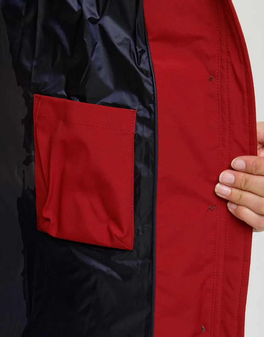 Hot Doudoune longue rouge Doudounes|Parkas