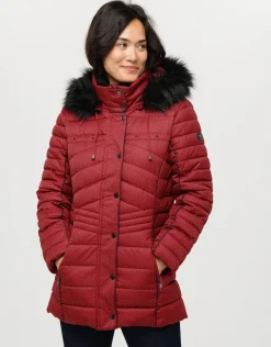 Hot Doudoune rouge bordeaux Doudounes|Parkas