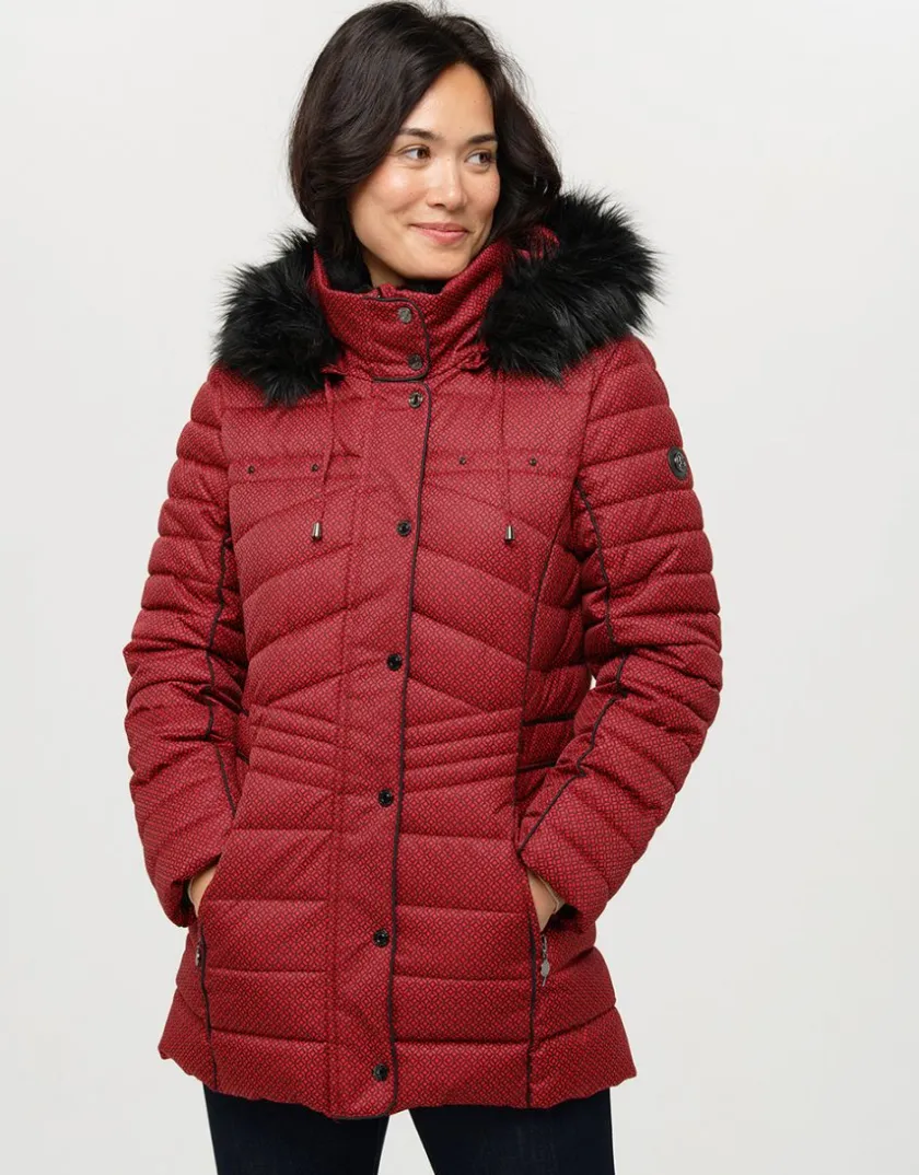 Hot Doudoune rouge bordeaux Doudounes|Parkas