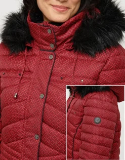 Hot Doudoune rouge bordeaux Doudounes|Parkas