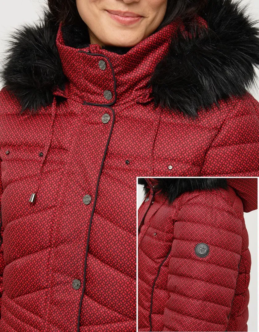 Hot Doudoune rouge bordeaux Doudounes|Parkas