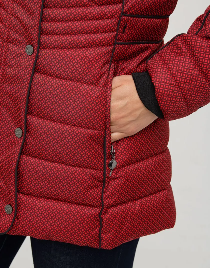 Hot Doudoune rouge bordeaux Doudounes|Parkas