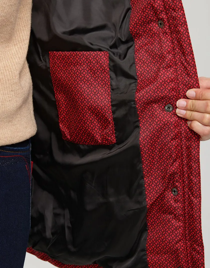 Hot Doudoune rouge bordeaux Doudounes|Parkas