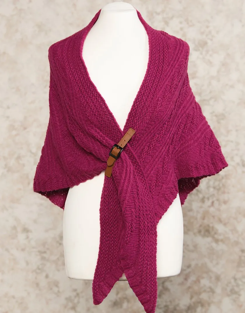 Hot Echarpe poncho violet Accessoires