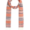 Outlet Echarpe rayures oranges Accessoires