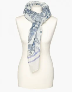 Discount Foulard blanc et gris Foulards|Accessoires