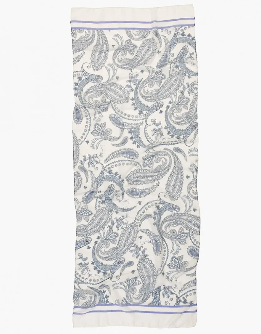 Discount Foulard blanc et gris Foulards|Accessoires