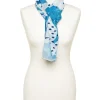 Sale Foulard bleu feuillages Foulards|Accessoires