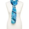 Clearance Foulard bleu imprimé Foulards|Accessoires