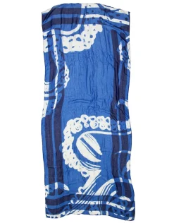 New Foulard bleu imprimé Foulards|Accessoires