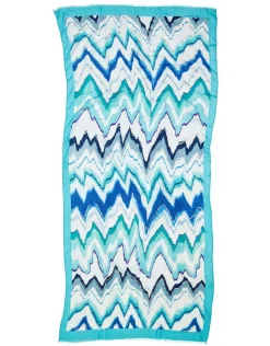 Sale Foulard bleu imprimé Foulards|Accessoires