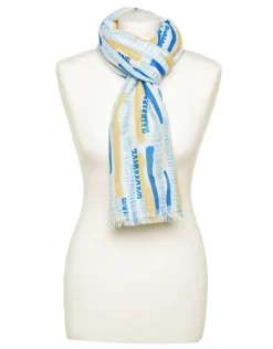 Hot Foulard bleu jaune Foulards|Accessoires