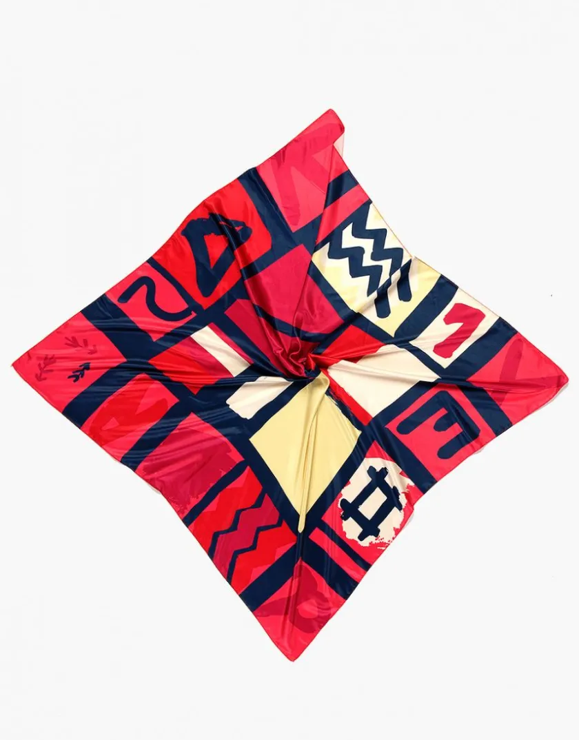 Fashion Foulard carré fuchsia Foulards|Accessoires