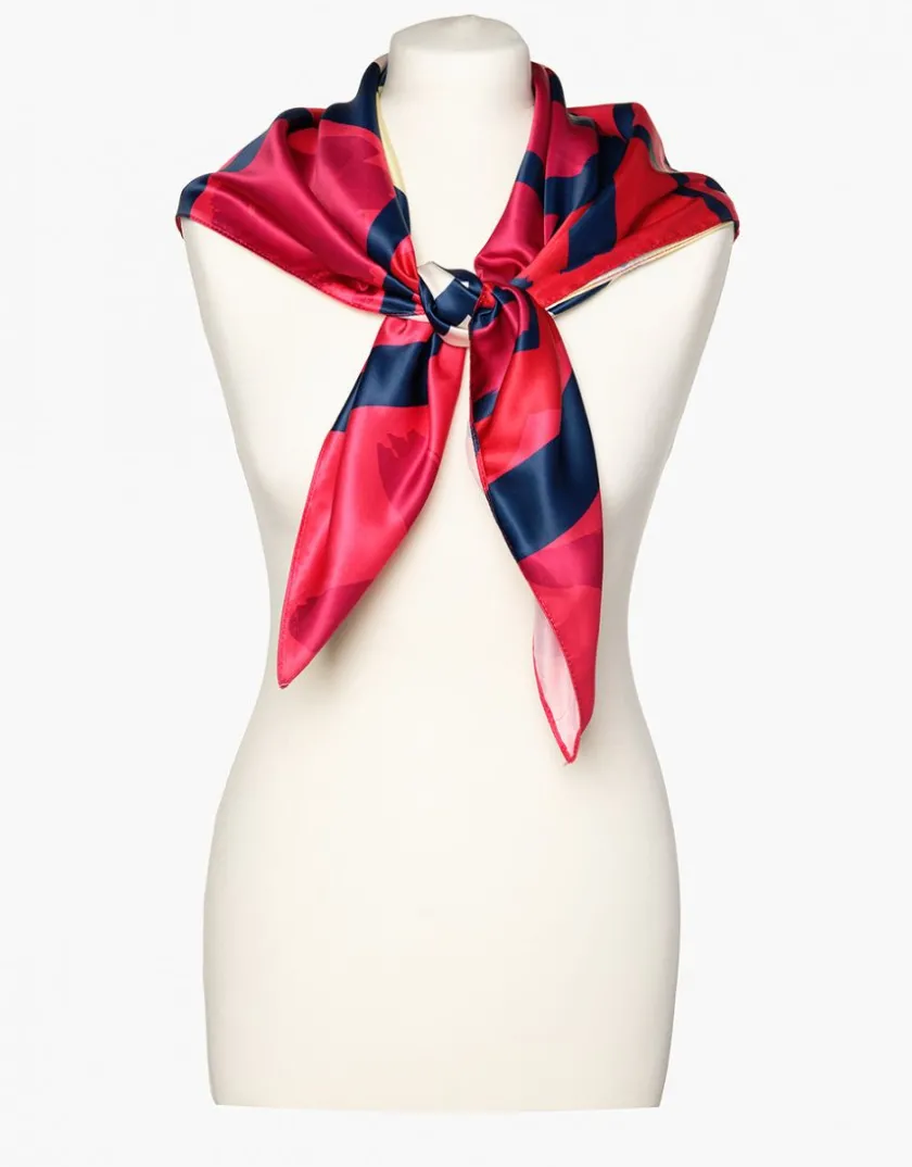 Fashion Foulard carré fuchsia Foulards|Accessoires