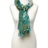 New Foulard coton motif vert Foulards|Accessoires