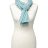 Online Foulard cyan paillettes Foulards|Accessoires