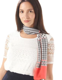 Fashion Foulard imprimé orange Foulards|Accessoires