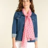 Hot Foulard imprimé rose Foulards|Accessoires