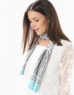 Best Foulard imprimé turquoise Foulards|Accessoires