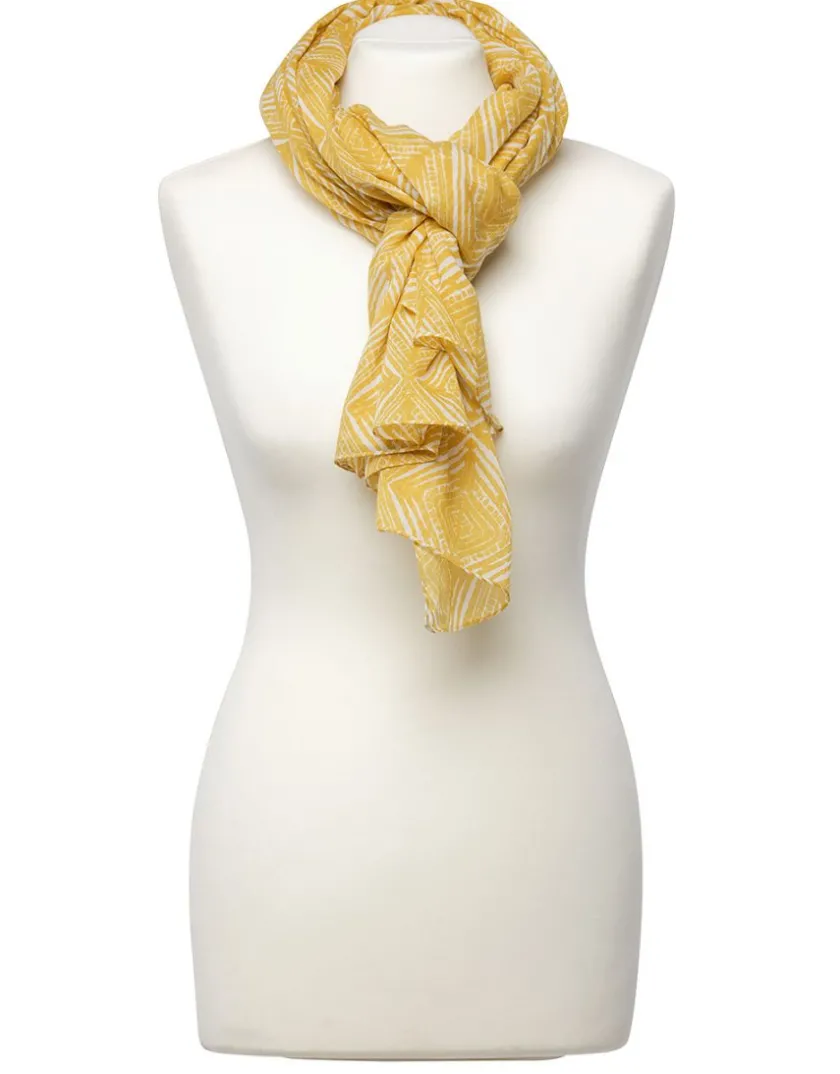Online Foulard jaune imprimé Foulards|Accessoires