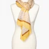 Hot Foulard jaune imprimé Foulards|Accessoires