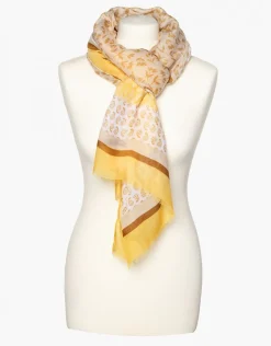 Hot Foulard jaune imprimé Foulards|Accessoires