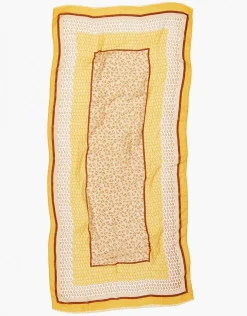 Hot Foulard jaune imprimé Foulards|Accessoires