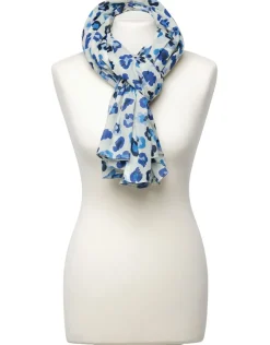 Online Foulard léopard bleu Foulards|Accessoires