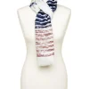 Online Foulard marine écru Foulards|Accessoires