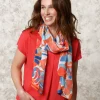 Online Foulard motif orange Foulards|Accessoires