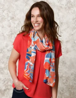 Online Foulard motif orange Foulards|Accessoires