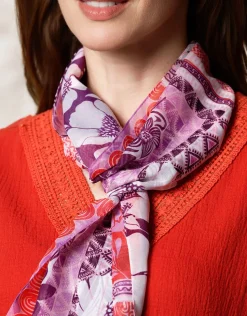 Online Foulard motif violet Foulards|Accessoires