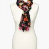 Online Foulard noir imprimé Foulards|Accessoires