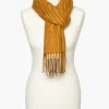 Outlet Foulard ocre imprimé Foulards|Accessoires