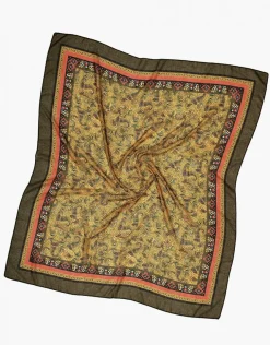 New Foulard ocre imprimé Foulards|Accessoires