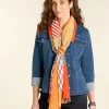 Online Foulard orange imprimé Foulards|Accessoires